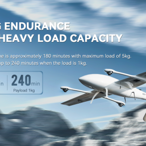 Drones for Firefighting,Rescue,Logistics 4 hours flight Max Range 300km,1000ｍ-4500ｍ sea level(Max)